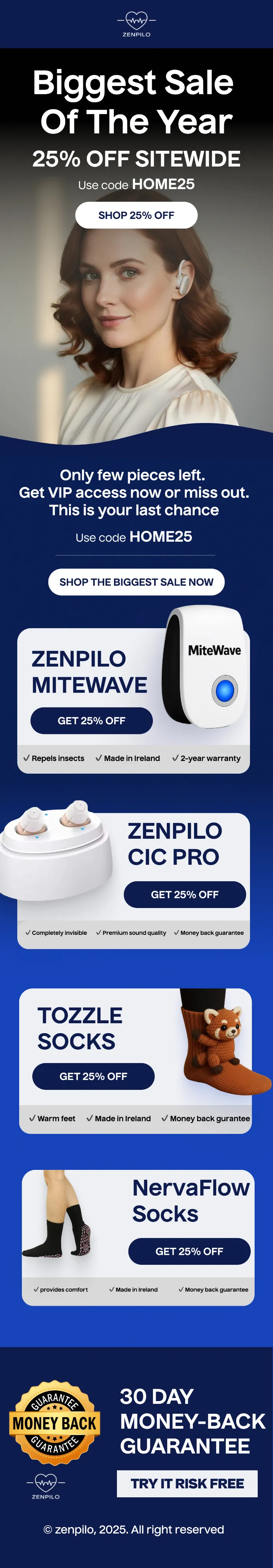 Email campaign design by Supersonic Mails