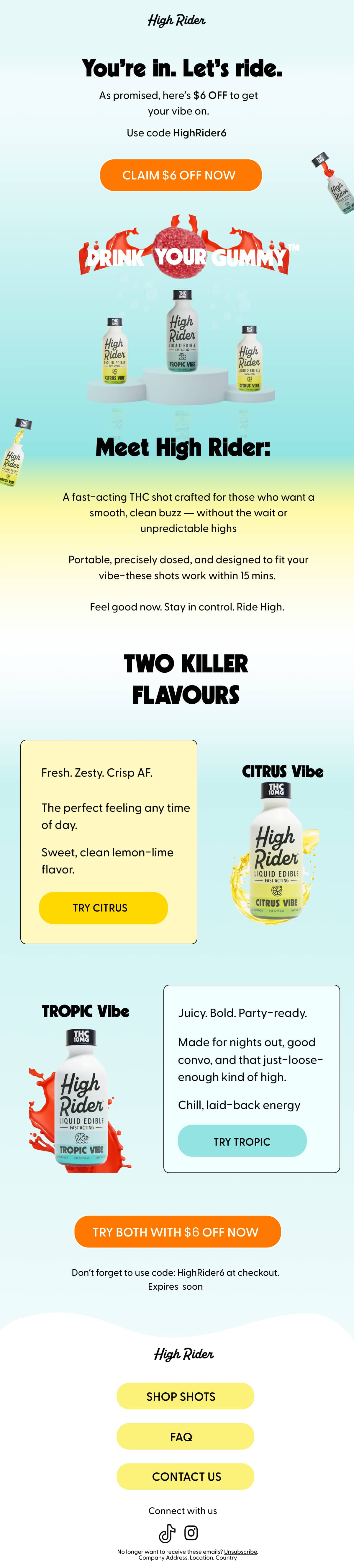 Email campaign design by Supersonic Mails